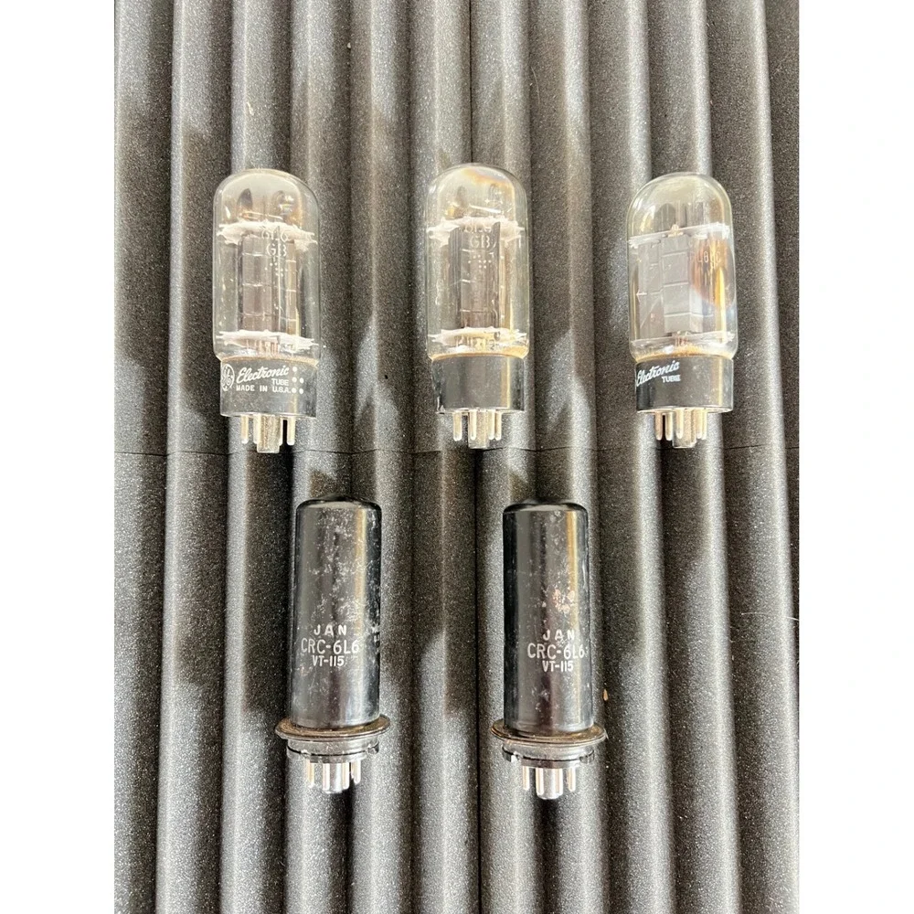 GE 6L6GC With CRC-6L6 JAN VT-115 Vacuum Tubes Set Lot Amplifier Military Radio